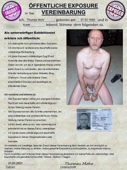 Fag Thomas Mohr naked exposed