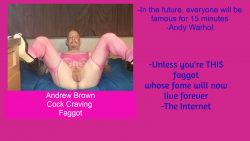 Andrew Brown – Forever and exposed internet faggot slut
