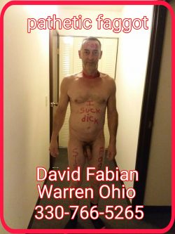 Faggot cocksucker David Fabian