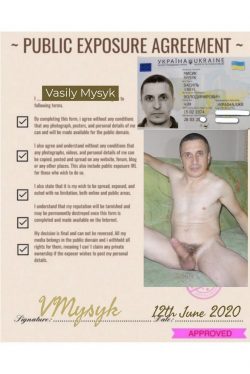 My name is VASILY MYSYK. My photos are already distributed on many sites … Everyone knows  ...