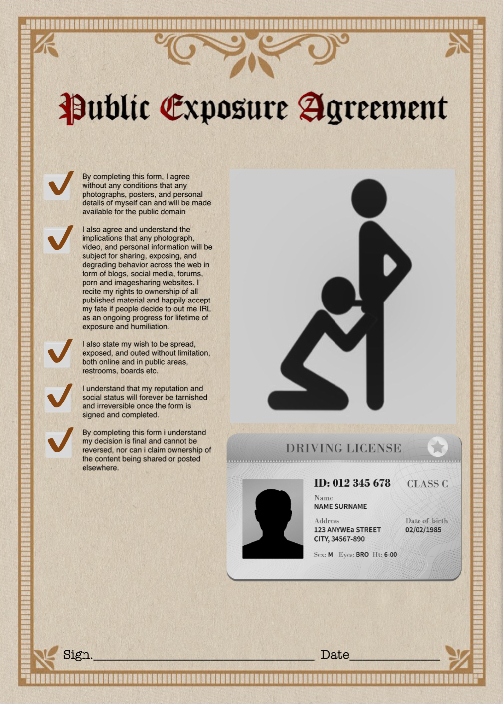 Public Exposure Agreement form Toplosers