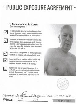 THE PUBLIC EXPOSURE OF MALCOLM HAROLD CARTER