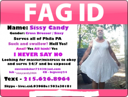 Cock loving sissy candy exposed!!!