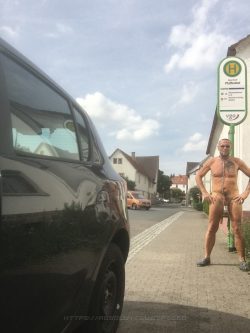hot nudist exhib Alexander Fuchs from Hessen aka AlexHessen1 is a totally unashamed nudist and e ...