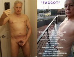 Faggot Christian Loucq