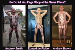 Newest Addition to the “Fags Shop at the Same Place” Picture. Andrew Smith must shop ...