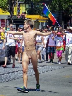 parade naked in public