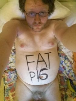 dumb fat pig with tiny cock