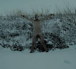 cmnm #naked #shaved #slave #crucified in #snow #outdoor