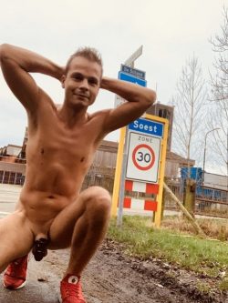 walking naked and locked in public is very hot