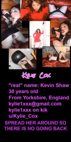 Sissy Kylie Cox from Yorkshire. EXPOSED SISSY SLUT
