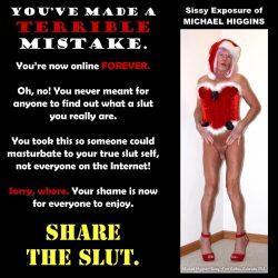 Sissy Santa Michael Higgins exposed