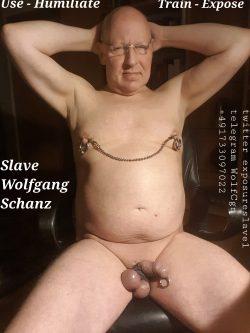 slave Wolfgang Schanz from Köln Germany naked exposed