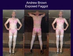 Posed and Exposed! Sometimes simple is better.  Andrew Brown Exposed Faggot