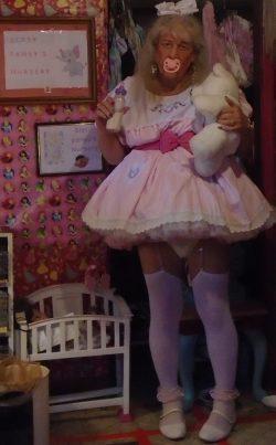 sissy little girl pansy Gronski BEGS to be the most exposed diaper wearing sissy faggot on the e ...