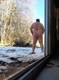Just went outside all nude to pee where neighbors might see. 3 or 4 windows could see and i thin ...