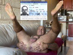 French exhibitionist Joël Savelli exposed nude named asshole ID card7 bis rue Jules Blaizet, 213 ...
