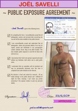 Joël Savelli exposed nude public exposure agreement7 bis rue Jules Blaizet, 21300 Chenôve, Franc ...