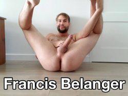 Fag Francis Belanger from Canada. Naked and completely exposed