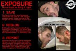 What a nasty toilet licking fag exposed | Lick that toilet