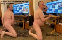 Faggot Mike Vargo naked and exposed.