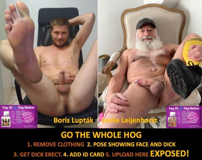 the naked faggots Boris Luptak and LeslieLeijenhorst need full exposure