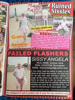 Andrew Lamb X-Dresser Ruined Sissies magazine exposure