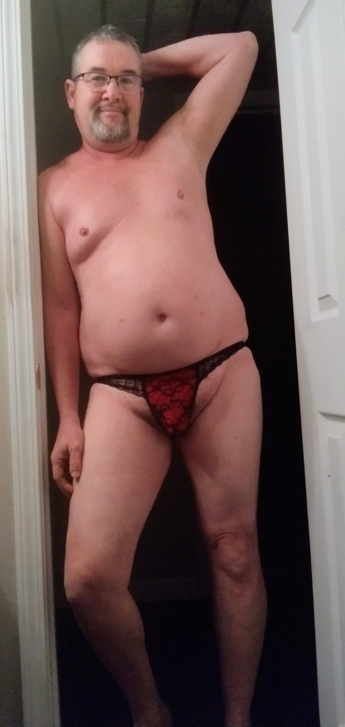Faron Lathrom loves wearing women’s panties and showing off his tiny pp