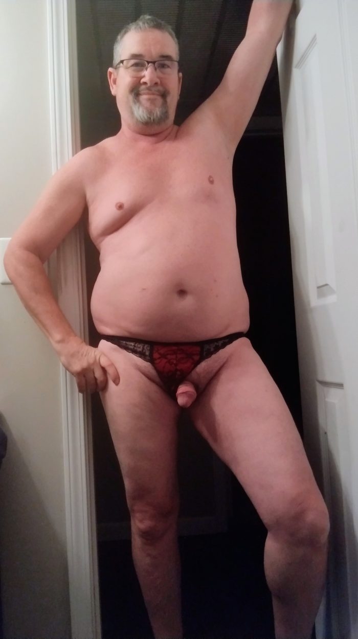 Faron Lathrom loves wearing women’s panties and showing off his tiny pp