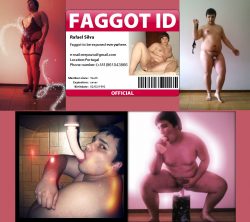 Faggot to be shared anywhereHelp to find someone local who can turn him into his personal whore. ...