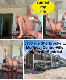 Normand Gareau Faggot from Quebec Canada text him to come to his office in montreal to give him  ...