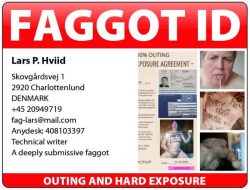 Faggot ID for Lars Hviid the ex master