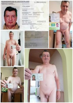 Bernd Pöhlmann exposed naked with ID