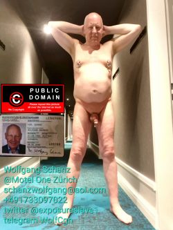 naked faggot Wolfgang Schanz fully exposed webslut 