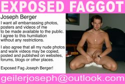 Exposed Fag Joseph Berger