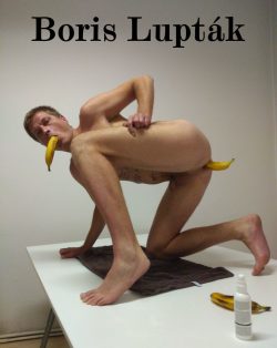 Fag Boris Lupták Naked With Bananas