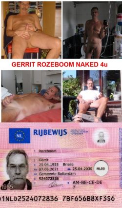 Gerrit Rozeboom, naked faggot exposed