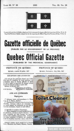 Fag News paper Guy TREPANIER the most stupid Faggot of Quebec Canada expose him all over the web