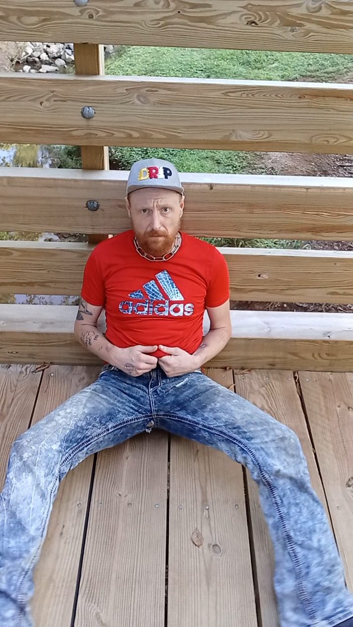Faggot in Piss Soaked Jeans
