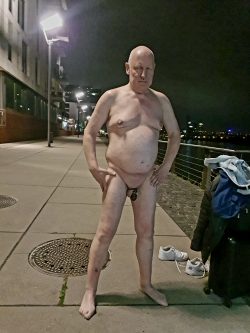 caged faggot Wolfgang Schanz naked in public in Köln