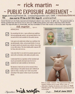 Exposure Agreement of a slutty slave