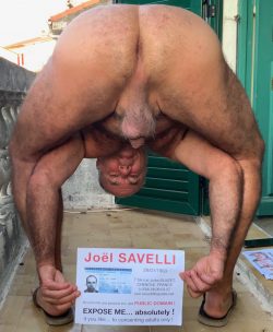 French exhibitionist Joël Savelli exposed naked with full personal information 7 bis rue Jules B ...