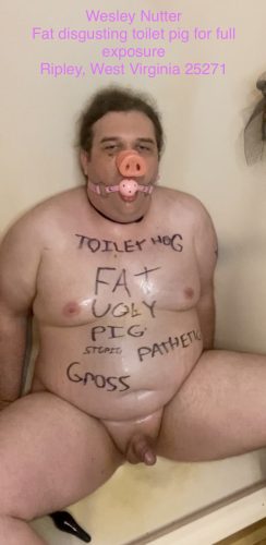 Fat pig Wesley Nutter exposed