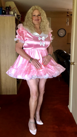 Sissy Exposed in Pink Dress