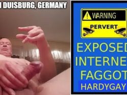 Exposed Gay Faggot Hardy Wender in Duisburg, Germany