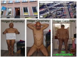Holger Cerpinsky,full exposed,Faggot,full naked,forever