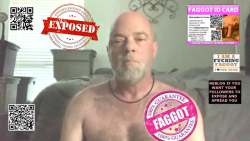 Exposed faggot Christopher Allen Foster is a slut for BIG cock(s).