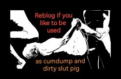 Cumdump, slave and dirty pig allinone from Germany likes to be used that style