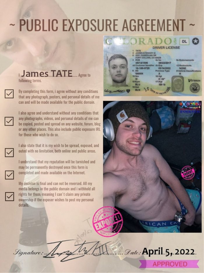 James “Trey” Tate Exposed with PEA