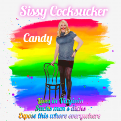 Another new sissy exposure card for CandyChatel !